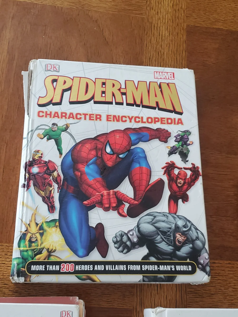 3 LEGO Ninjago Character Encyclopedia & Spiderman Books - White and Red Cover